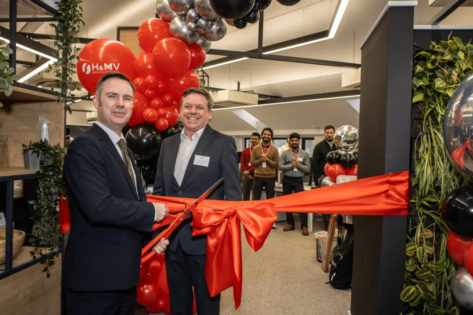 H&MV Ribbon cutting